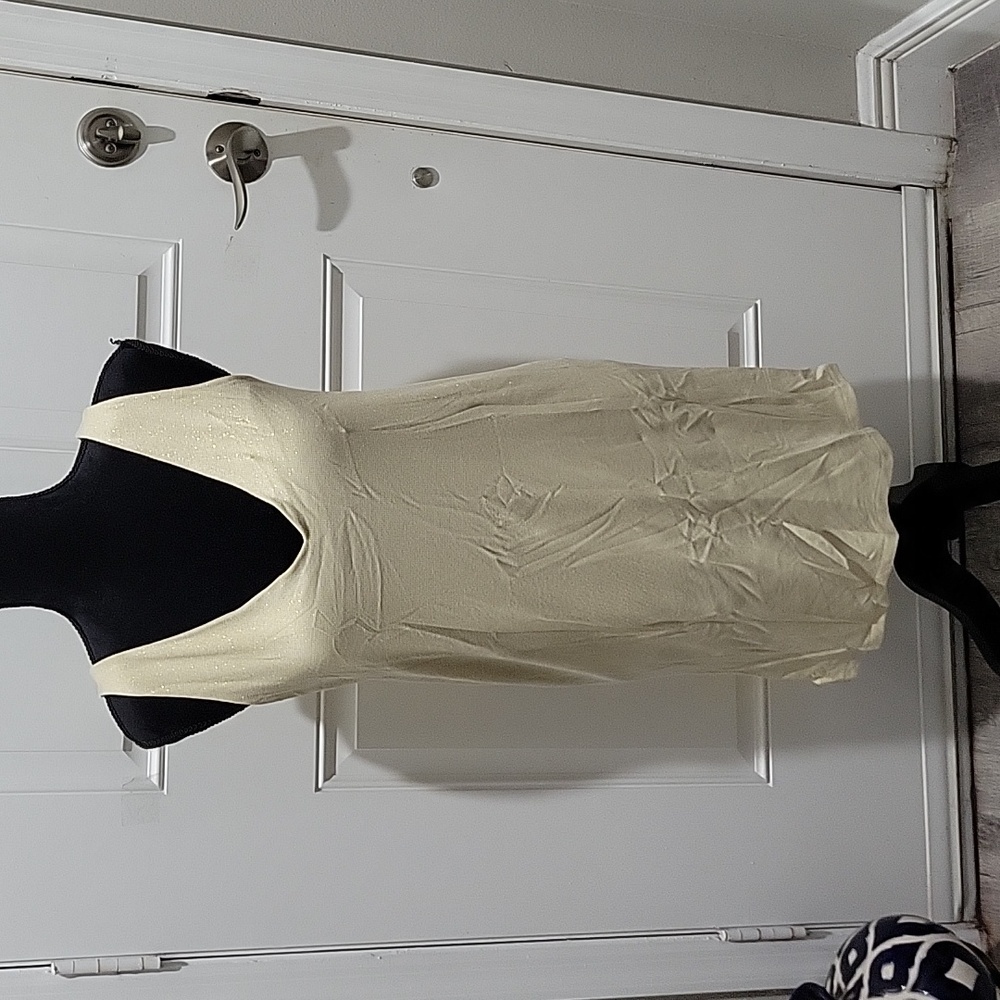 Marks & Spencer Cream Sleeveless Long Top/Camisol Size US14/UK16